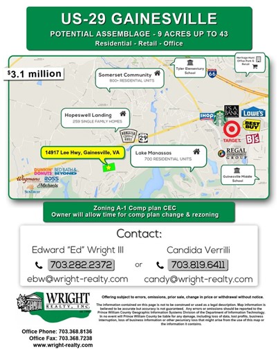 14917 Lee Hwy, Gainesville, VA 20155 - 14917-15049 Lee Highway 59 acres | LoopNet