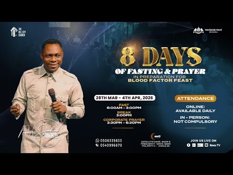 8 DAYS FASTING AND PRAYERS || DAY 2