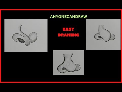 How to draw a cartoon Nose for kids|Basic drawing|Easy drawing| stepbystep. Anyone Can Draw
