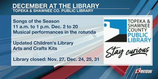 Topeka & Shawnee Co. Public Library hot spot for fun over winter holidays