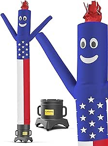 LookOurWay Air Dancers Inflatable Tube Man Complete Set with Weather-Resistant Blower, 10-Feet