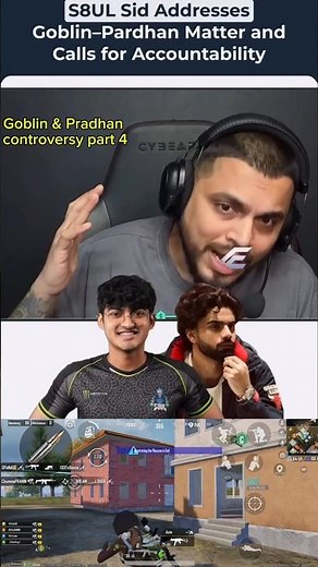 S8UL Sid vs Goblin & Pradhan 😱 Full Controversy Explained! #S8UL #S8ULSid #Goblin #Pradhan #BGMI
