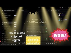 How to create a discord server ?