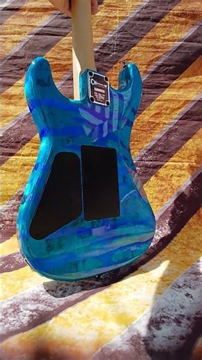 Mean Street Guitars Blue Holoflash HoloBengal Charvel w/matching headstock and logo!!