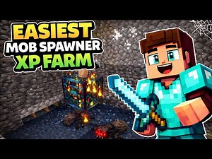I Built the EASIEST Mob Spawner XP Farm in Minecraft!