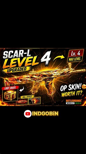 OP SKIN 😱 #bgmi #scarl #pubgmobile #bgmigameplay #scarlupgrade #gaming #shorts #bgmiindia