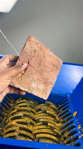 HARD BRICK vs Industrial Shredder!🧱🧱🧱 #viralllllllllllllllllllllllllllllllllll #satisfying #asmr