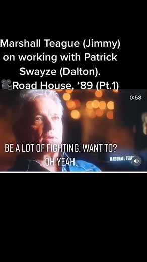Marshall Teague Talks Filming with Patrick Swayze in 'Road House', 1989