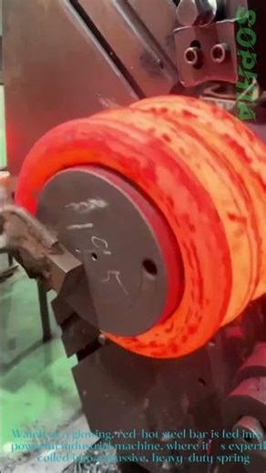Red Hot Steel Spring Coiling:Industrial Forging Process