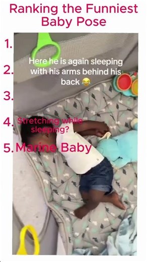 Ranking the funniest Baby poses #shorts