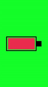 Download Battery Charging Animation On Green Screen. Vertical Animation for free