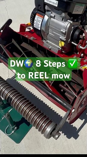 8 Steps to a Mclane REEL mow. DW🌎 #reelmower #bermudagrass #lawncare #lawnmower #diylawncare