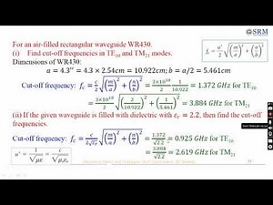 21ECC205T EMTI M3 S17 Rectangular waveguide-Problem solving
