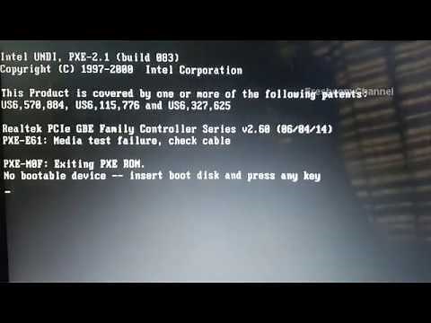 No bootable device --Insert boot disk and press any key || No Booting Windows, Laptop Lenovo Ideapad