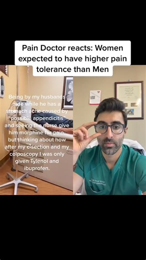 2.3M views · 10K reactions | Another example of Women's pain not taken seriously compared to Men's pain 臘‍♂️Have you had a similar experience? | Kunal Sood, MD | Facebook