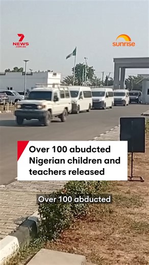 1.7M views · 42K reactions | The remaining130 kidnapped Nigerian schoolchildren and teachers have been released following one of the country's largest mass abductions in history. The children were among more than 300 pupils and 12 staff seized from St. Mary's Catholic School in Papiri, on November 21. #students #teachers #school #Nigeria | 7NEWS Australia | Facebook