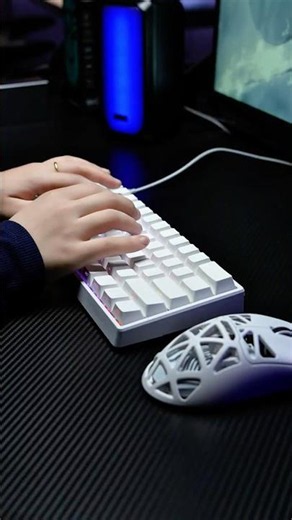 AULA Win60HE Magnetic Keyboard in White Showcase #shorts