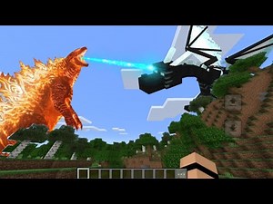 Minecraft Godzilla Vs Ender dragon 🐲. FULL FIGHT