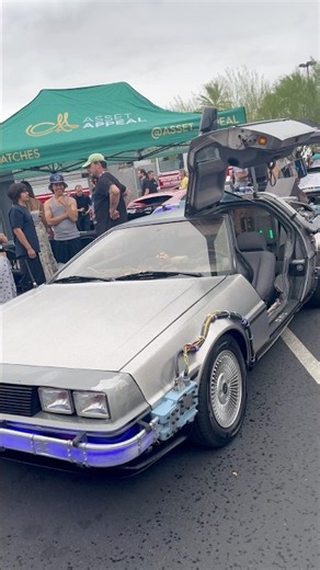 The BACK TO THE FUTURE Car! ⚡😳 DeLorean DMC-12