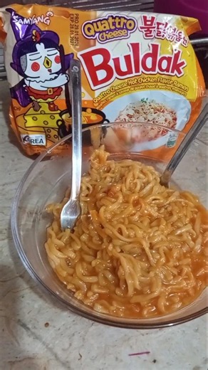 Cooking Buldak Quattro Cheese Hot Chicken Ramen