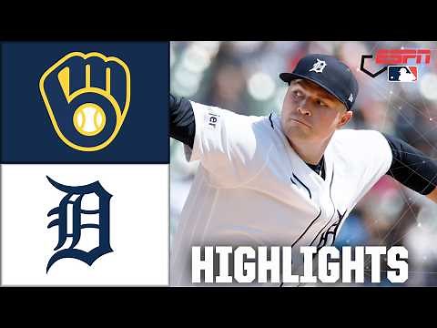 Milwaukee Brewers vs. Detroit Tigers | Full Game Highlights | ESPN MLB