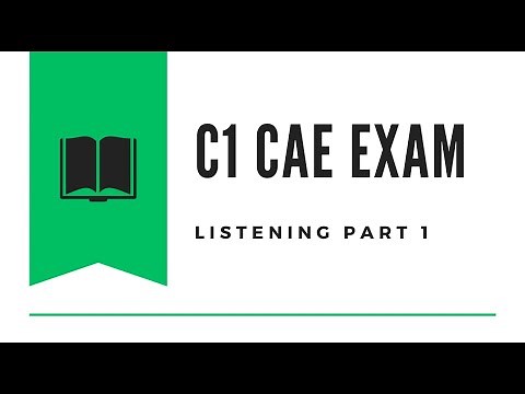 C1 Certificate Advanced English (CAE) Listening Test 1 - Part 1 with Answers 09.2024 #cae #caexams