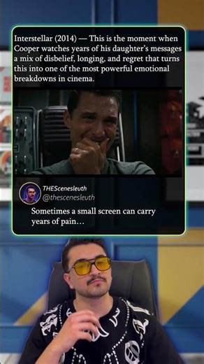 Interstellar - A Lifetime of Messages in One Heartbreaking Scene 💔📺 #thescenesleuth