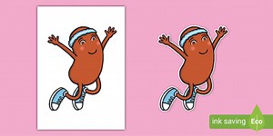 Jumping Bean Stick Puppet