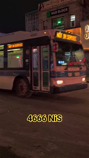 #MTA NYC BUS: 4666 NiS @ Main St & Roosevelt Ave #nycbus #youtubeshorts #queens #music #4k