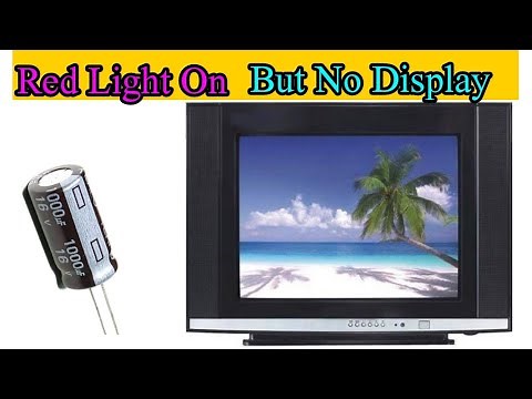 How to Repair a crt tv no Display | power supply ok but tv stand by mode | Red light on but no displ