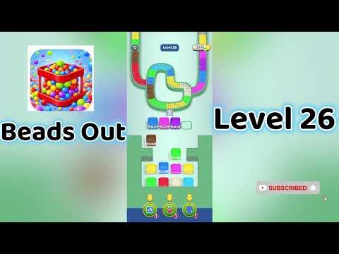 🎮 Beads Out Level 26 Walkthrough 🧩 | Tricky Bead Puzzle Solution | Mini Boss