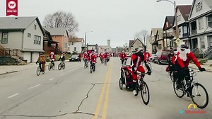 4.4K views · 140 reactions | The Wisconsin Bike Fed's Santa Cycle Rampage was the biggest one yet, bringing bike-loads of ho ho hos and holiday cheer. We're so happy to be a part of the magic. Pour yourself some egg nog and enjoy this recap of all the Christmas creativity. | OnMilwaukee | Facebook