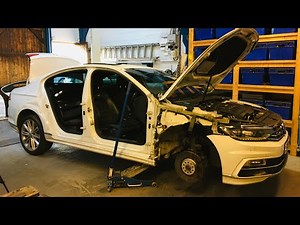 Repairing A Crash Repair VW Passat 240 Bi Turbo TDI R Line PT 2