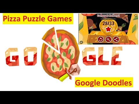 【Google Doodle Pizza Puzzle】Full Gameplay | Pizza Google Doodle Games