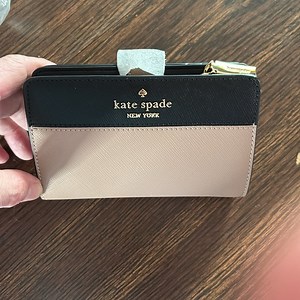 Kate Spade Madison Medium Bifold Wallet toasted hazelnut NEW unused