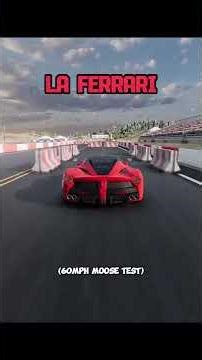 60 MPH MOOSE TEST: Supercars vs. SUVs vs. Sedans! Who Fails? #beamngdrive #cars #viral #carlover