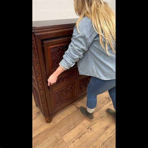 Chinese Hidden Compartment Dragon Desk #asmr #antique #desk #secret