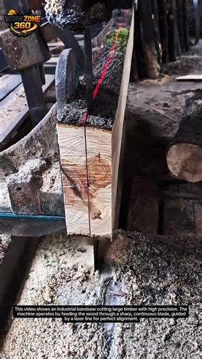 Watch This Giant Sawmill Slice Wood Like Butter 🪵⚡
