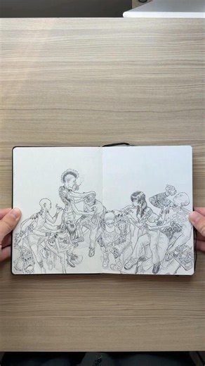 Mini sketchbook tour #sketch #drawing #art