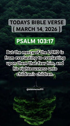 GOD’S MERCY LASTS FOREVER FOR THOSE WHO HONOR HIM 🙏✨ #BibleVerse #Faith #GodsMercy