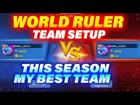 WORLD RULER TEAM SETUP - THIS SEASON – MY BEST TEAM - CASTLE CLASH