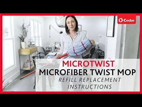 O-Cedar MicroTwist Microfiber Twist Mop Refill Replacement Instructions
