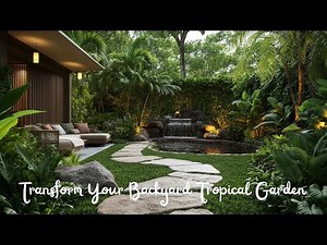 Transform Your Backyard 🌺 Tropical Landscaping Ideas 2025 for Small Yards & Patios 4K UHD