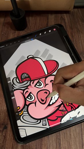 graffhog #procreate #procreateart #procreatedrawing #drawing #illustrator #illustration #pig #graffiti