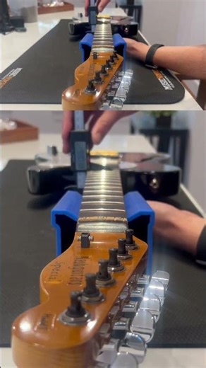 Rare 2002 Nash T-69 Thinline neck measure. Please watch the video for more #nash #telecaster #guitar