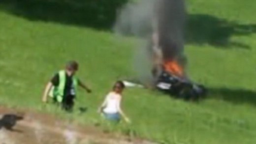 Horrifying footage of moment Richard Hammond crashed