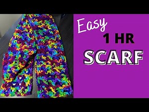 Crochet Scarf for Beginners (Take 10) | Easy Pattern to Crochet Scarf in 1 Hour!