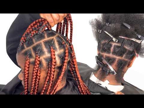Perfect Large Knotless Braids Start With This Parting Technique