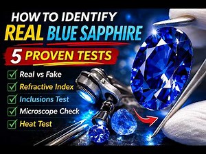 How to Identify Real Blue Sapphire 💎 | 5 Professional Gemstone Tests