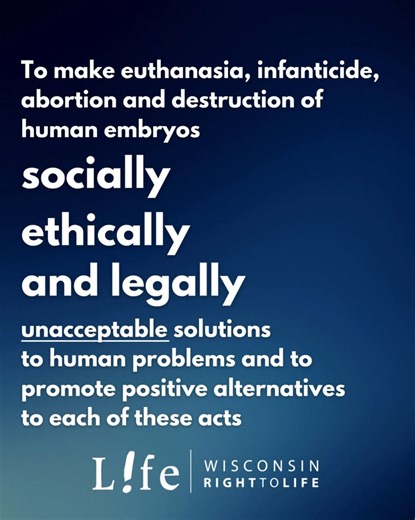 October is Respect Life Month! While it may last 31 days, our dedication to life lasts all year long. What are you doing for Respect Life Month? | Wisconsin Right to Life